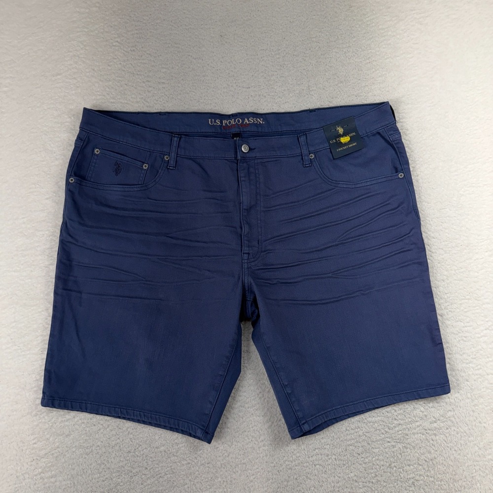 U.S. Polo Assn. Navy Cargo Shorts Stretch NWT Classic Polo Chino SZ 46 (W47)